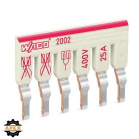 WAGO | 2002-476 | STAGGERED JUMPER; INSULATED; 6-WAY; NOMINA