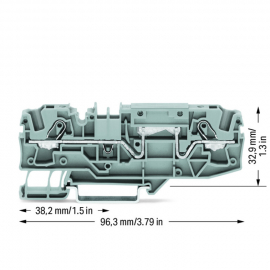 WAGO | 2006-1601 | 2-CONDUCTOR THROUGH TERMINAL BLOCK; 6 MM&sup2;