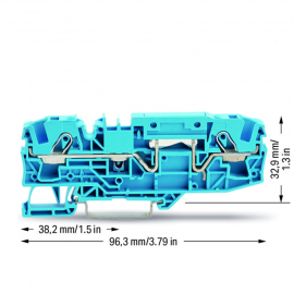 WAGO | 2006-1604 | 2-CONDUCTOR THROUGH TERMINAL BLOCK; 6 MM&sup2;