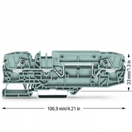 WAGO | 2006-8601 | 2-CONDUCTOR THROUGH TERMINAL BLOCK; 6 MM&sup2;