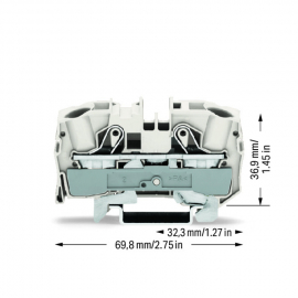 WAGO | 2016-1208 | 2-CONDUCTOR SHIELD TERMINAL BLOCK; 16 MM&sup2;