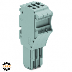 WAGO | 2020-103 | 1-CONDUCTOR FEMALE PLUG; 1.5 MM&sup2;; 3-POLE;