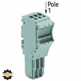 WAGO | 2020-108 | 1-CONDUCTOR FEMALE PLUG; 1.5 MM&sup2;; 8-POLE;