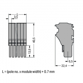 WAGO | 2020-110 | 1-CONDUCTOR FEMALE PLUG; 1.5 MM&sup2;; 10-POLE;