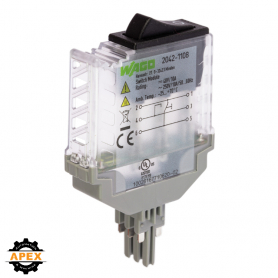 WAGO | 2042-1108 | SWITCH-MOD CO-MOM 250VAC, TRANSLUCENT