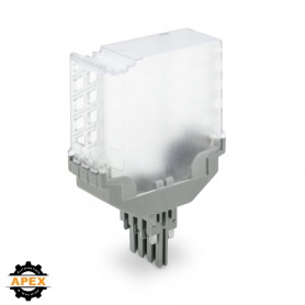 WAGO | 2042-341 | EMPTY COMPONENT PLUG HOUSING 8-POLE TRANSP