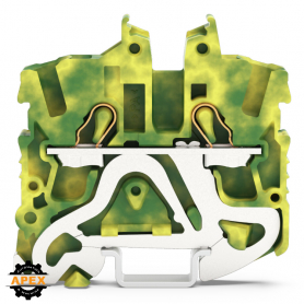 WAGO | 2052-1207 | 2-COND. MINIATURE GROUND TERMINAL BLOCK,