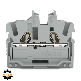 WAGO | 2052-301 | 2-CONDUCTOR MINIATURE THROUGH TB WITH OPER