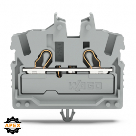 WAGO | 2052-311 | 2-CONDUCTOR MINIATURE THROUGH TB WITH OPER