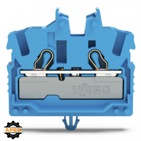 WAGO | 2052-314 | 2-CONDUCTOR MINIATURE THROUGH TB WITH OPER