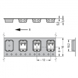 WAGO | 2059-302/998-403 | SMD PCB TERMINAL BLOCK; 0.5 MM&sup2;; P