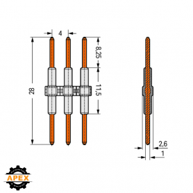 WAGO | 2060-954/028-000 | BOARD-TO-BOARD LINK; PIN SPACING 4
