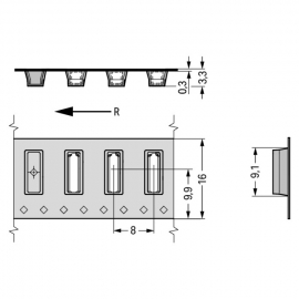 WAGO | 2065-101/998-403 | SMD PCB TERMINAL BLOCK; 0.75 MM&sup2;;