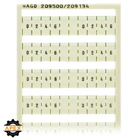 WAGO | 209-500/209-134 | WSB MARKING CARD; AS CARD; MARKED;