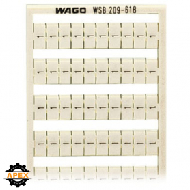 WAGO | 209-618 | WSB MARKING CARD; AS CARD; MARKED; 1 / 2 (5