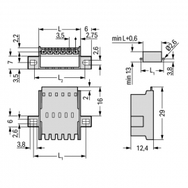 WAGO | 2091-1638/024-000 | PANEL FEEDTHROUGH MALE CONNECTOR;