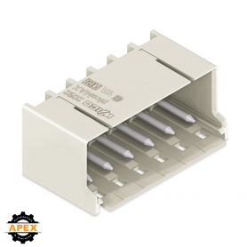 WAGO | 2092-1422 | THT MALE HEADER; 1.4 MM &Oslash; SOLDER PIN; ANG