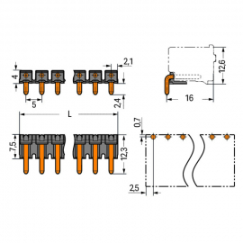 WAGO | 2092-1729/200-000 | SOLDER PIN STRIP 1.4 MM &Oslash; SOLDER