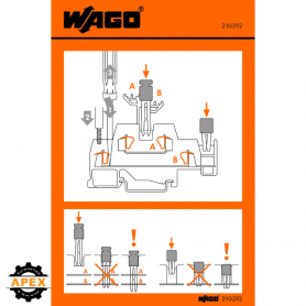 WAGO | 210-292 | STICKERS FOR OPERATING INSTRUCTIONS; FOR DO