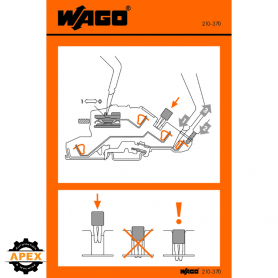 WAGO | 210-370 | STICKERS FOR OPERATING INSTRUCTIONS; FOR TO