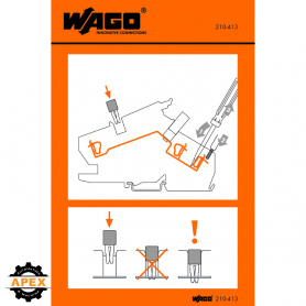 WAGO | 210-413 | STICKERS FOR OPERATING INSTRUCTIONS