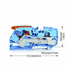 WAGO | 2116-1204 | 2-CONDUCTOR THROUGH TERMINAL BLOCK; WITH