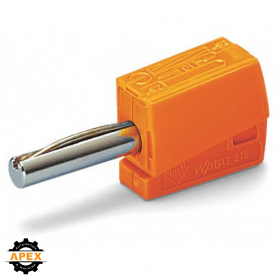 WAGO | 215-211 | BANANA PLUG; FOR SOCKET 4 MM &Oslash;; 2,50 MM&sup2;; O