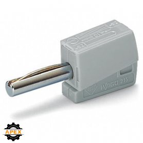 WAGO | 215-811 | BANANA PLUG; FOR SOCKET 4 MM &Oslash;; 2,50 MM&sup2;; G