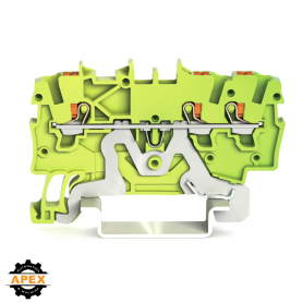 WAGO | 2200-1307 | 3-CONDUCTOR GROUND TERMINAL BLOCK; 1 MM&sup2;;