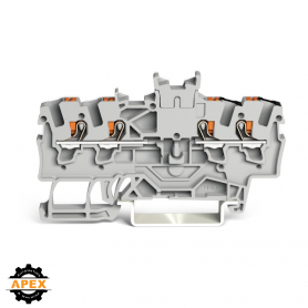 WAGO | 2201-1441 | DOUBLE POTENTIAL TERMINAL BLOCK; WITH PUS