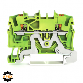 WAGO | 2202-1207 | 2-CONDUCTOR GROUND TERMINAL BLOCK; WITH P