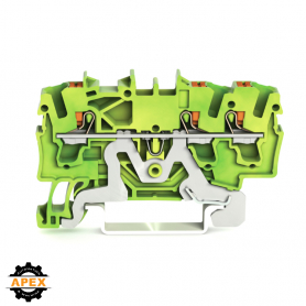 WAGO | 2202-1307 | 3-CONDUCTOR GROUND TERMINAL BLOCK; WITH P