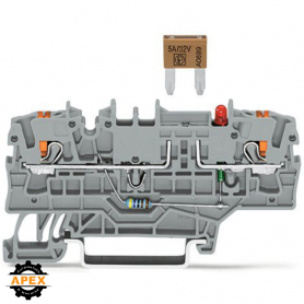 WAGO | 2202-1981/1000-434 | 2-CONDUCTOR FUSE TERMINAL BLOCK;