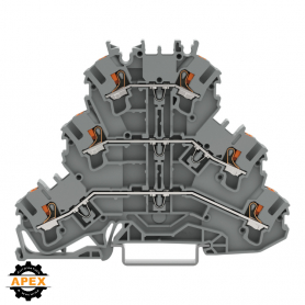 WAGO | 2202-3201 | TRIPLE-DECK TERMINAL BLOCK WITH PUSH-BUTT