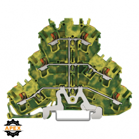 WAGO | 2202-3207 | TRIPLE-DECK TERMINAL BLOCK 6-CONDUCTOR GR