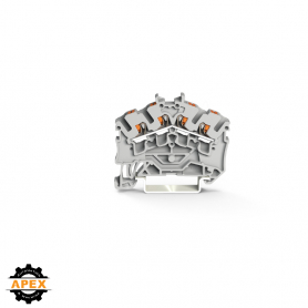 WAGO | 2202-6401 | 4-CONDUCTOR THROUGH TERMINAL BLOCK; WITH