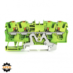 WAGO | 2204-1407 | 4-CONDUCTOR GROUND TERMINAL BLOCK; WITH P
