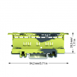 WAGO | 221-510/000-053 | 221 LEVER-NUTS&reg; MOUNTING CARRIER; D