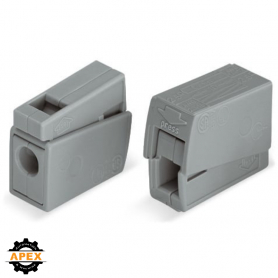WAGO | 224-101 | PUSHWIRE&reg; INLINE CONNECTOR; GRAY; 
BOX OF 1