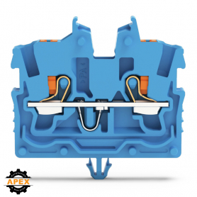 WAGO | 2250-314 | 2-CONDUCTOR MINIATURE THROUGH TB WITH PUSH
