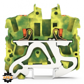 WAGO | 2252-1207 | 2-COND. MINIATURE GROUND TERMINAL BLOCK,