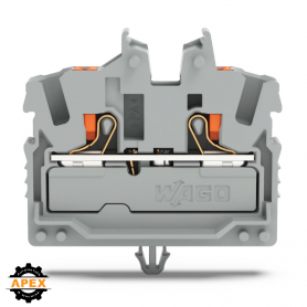 WAGO | 2252-311 | 2-CONDUCTOR MINIATURE THROUGH TB WITH PUSH