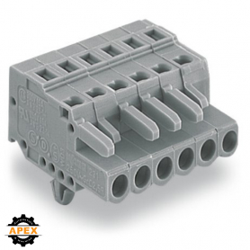 WAGO | 231-110/008-000 | 1-CONDUCTOR FEMALE PLUG; SNAP-IN MO