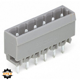 WAGO | 231-134/001-000 | THT MALE HEADER; 1.0 X 1.0 MM SOLDE
