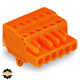 WAGO | 231-307/008-000 | 1-CONDUCTOR FEMALE PLUG; SNAP-IN MO