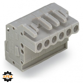 WAGO | 232-104/026-000 | 1-CONDUCTOR FEMALE PLUG; ANGLED; 2.