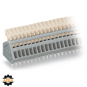WAGO | 233-216 | PCB TERMINAL BLOCK; PUSH-BUTTON; 0.5 MM&sup2;; P