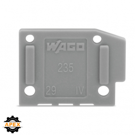 WAGO | 235-600 | END PLATE; SNAP-FIT TYPE; 1 MM THICK; ORANG