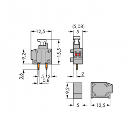 WAGO | 235-711/331-000 | STACKABLE 2-CONDUCTOR PCB TERMINAL