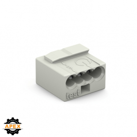 WAGO | 243-304 | MICRO PUSH WIRE&reg; CONNECTOR 243 SERIES; 4-CO